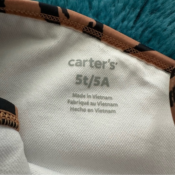 Carter’s Girls One Piece Tiger Swimsuit Size 5 - Picture 5 of 14